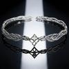 Retro Color Crown Cosplay Headwear Alloy Material Wedding Headwear Elves Crown  Gifts