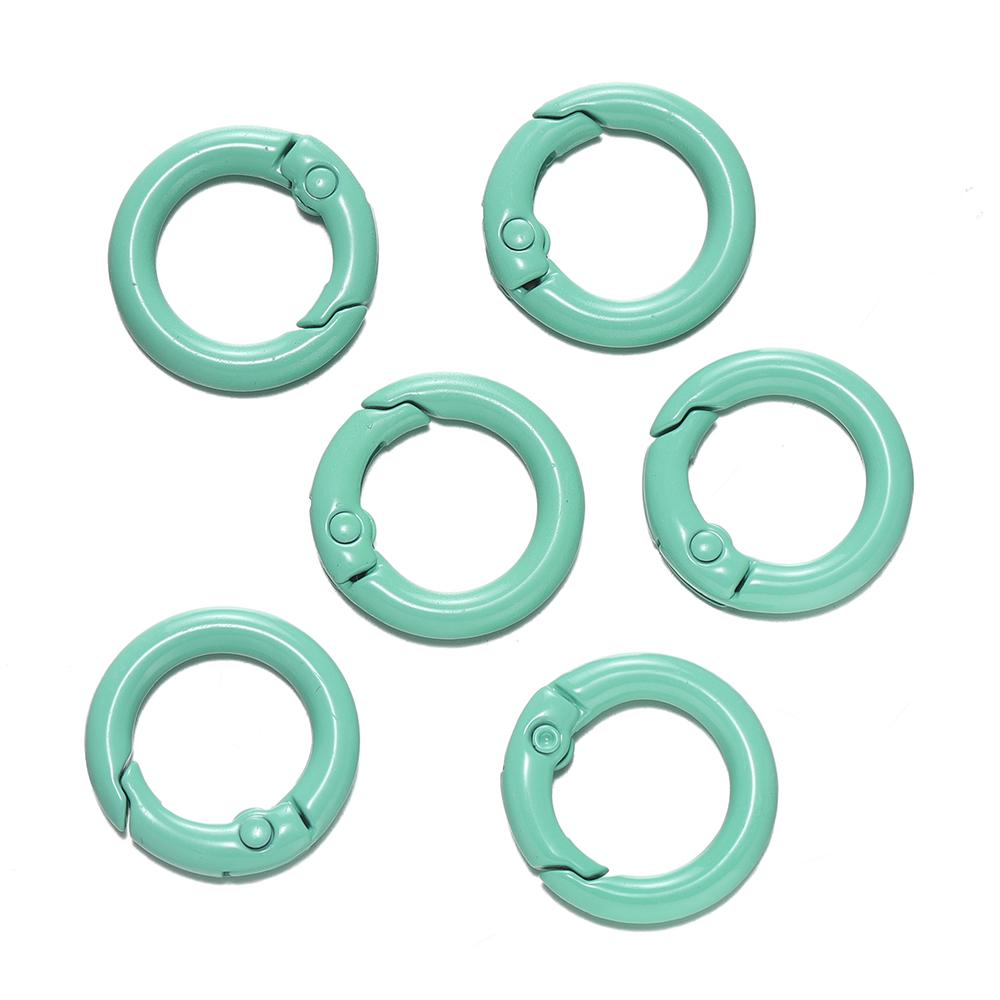 5Pcs Colorful O Ring Spring Clasp Openable Round Carabiner Keychain Clips Hook Dog Chain DIY Jewelry Buckle Connector