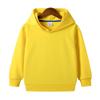 New Spring and Autumn Children's Hooded Pure Cotton Solid Color Sweat