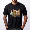 Funny Chicken Christmas Lights Farm Animal Cute Xmas Holiday Printed T-shirt Fashion Casual Clothing