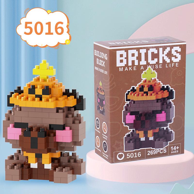 Capybara Mini Educational Cartoon Stress Relief Blocks for Kids