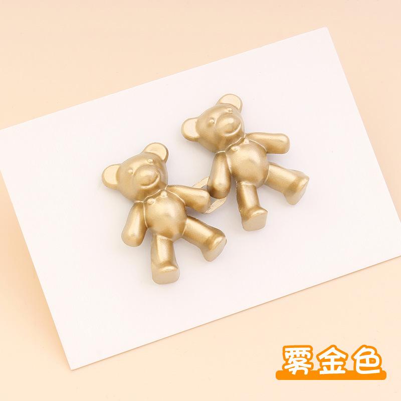 Adjustable Cute Bear Jeans Button Pins No Sew Detachable Waist Body Extender Clips for Loose Jean/skirt Fit Tighten Buckles