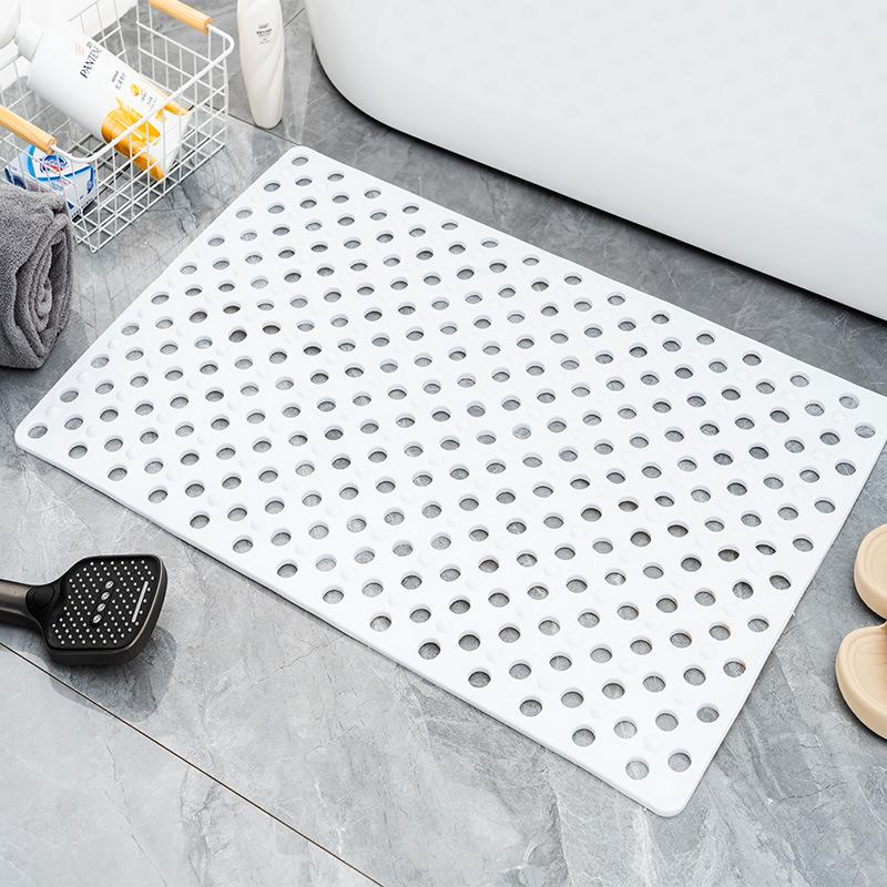 New Odorless Anti-Slip Bathtub Mat with Suction Cups and Multi-Hole Drainage