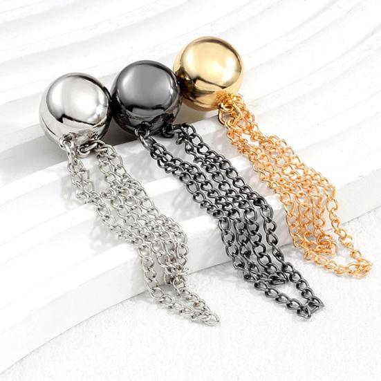 4 Pcs Magnetic Clothing Clips Multi-Function Pinless Brooch Shawl Clips Strong Magnetic Buckle with Chain for Clothes Slimming Accessories