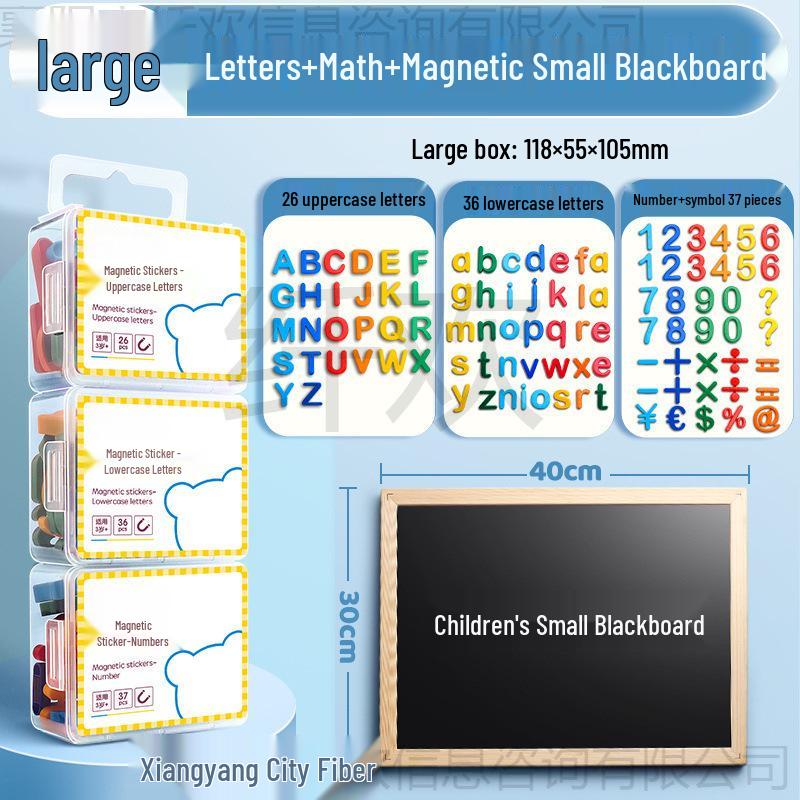 Magnetic Alphabet Stickers: 26 Uppercase & Lowercase Letters for Teaching Aids