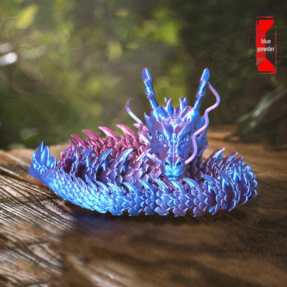 Articulated 3D Printed Chinese Dragon Children's Gift Ornament