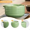 Ceramic Matcha Bowl with Spout for Mixing Decoration Traditional Tea Making Porcelain