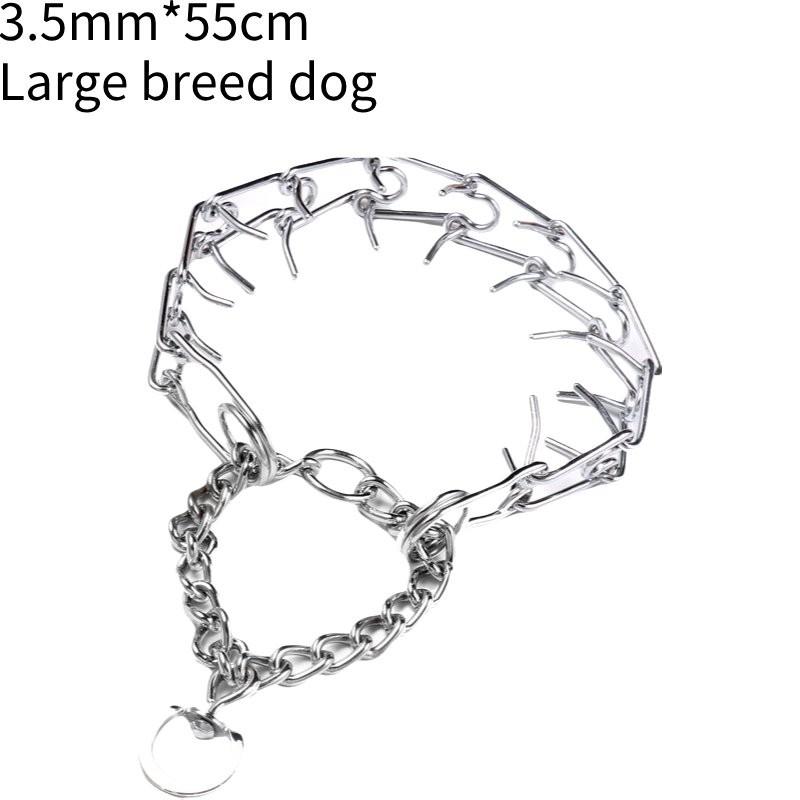 

Собачий Железный Шипованный Цепной Ошейник Инструменты для Дрессировки Питомцев Подходит Для Многих Типов Собак 55cm Perimeter