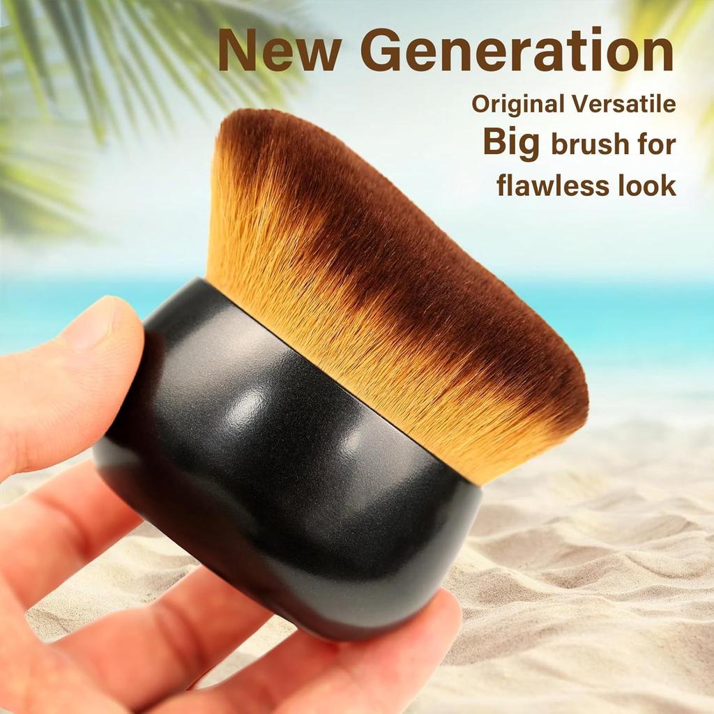 Extra Large Body Makeup Brush for Self Tanner, Leg Makeup&Bronzer Blend, Wide-headed Brush Sunscreen Face& Back Makeup Brush, Wet& Dry Use