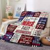 Empowering Nurse Daily Affirmations Cozy Blanket Text Ultrasoft Great For Sofa Couch Office Bed Picnics Four Seasons Universal Versatile Accessory