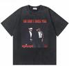Oversized Acid-Wash Vintage Short-Sleeve T-Shirt Featuring Metro Boomin X Future "We Don't Trust You" Album Cover Graphic Print