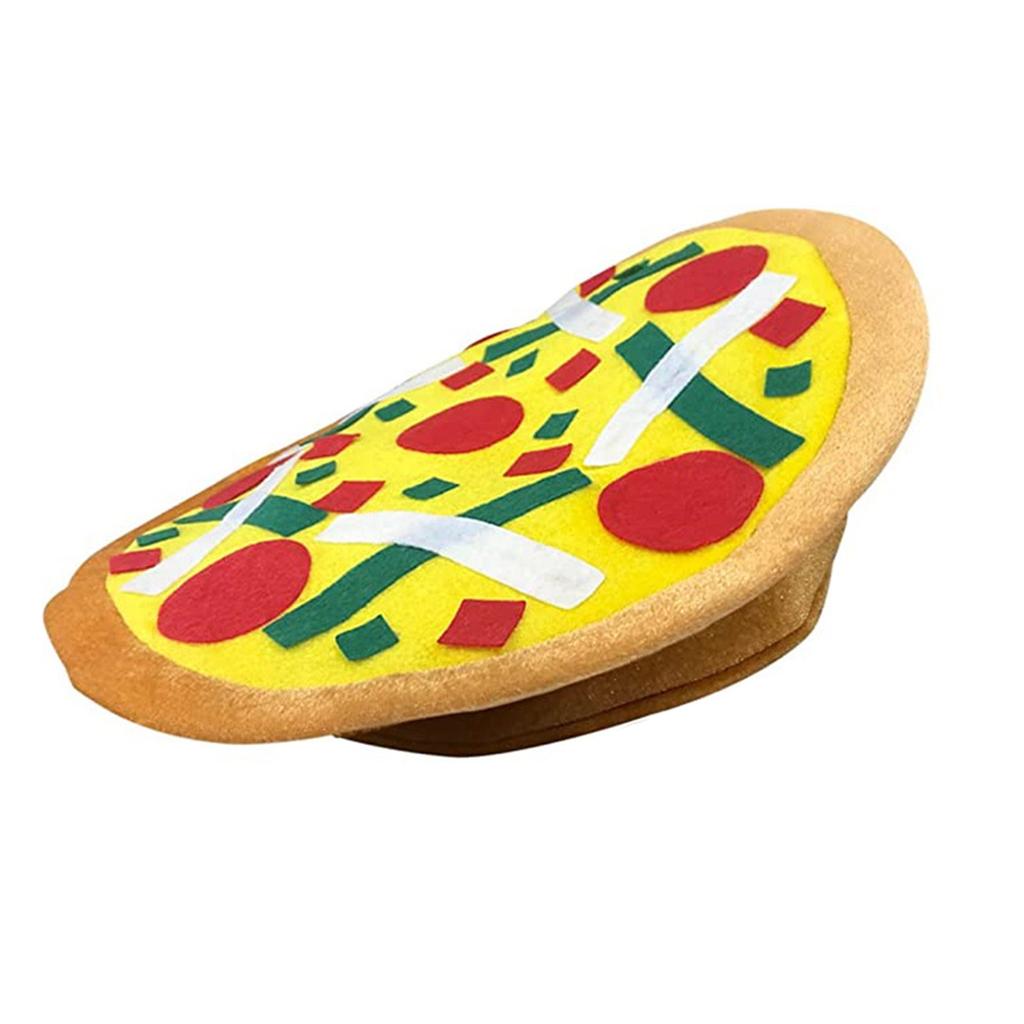 Pizza Hat Halloween Cosplay Costume Accessory Crazy Silly Hat Funny Party Hat