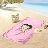 1pc Betty Boop Beach Towel, Outdoor Activities Perfect Summer Travel Supplies, As A Gift for Festivals