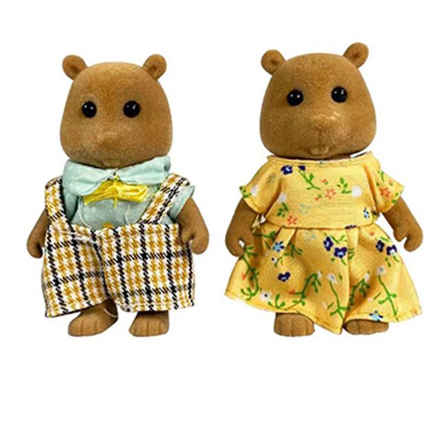 Non-Toxic Simulation Forest Rabbit Family Diy Playset Mini Rabbit Bear Figure Toy Dolls Kids Gifts