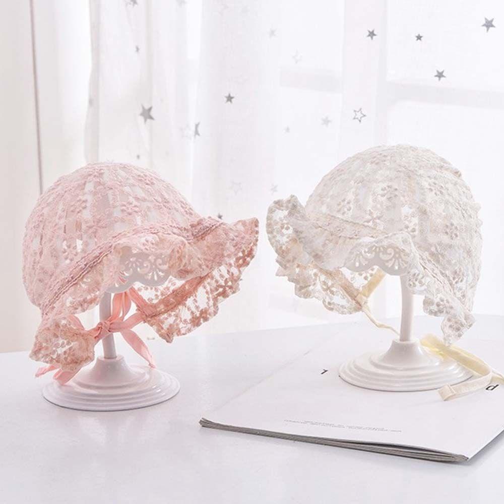 Summer Photography Props Girl Newborn Infant Bonnet Cotton Sun Caps Baby Hat
