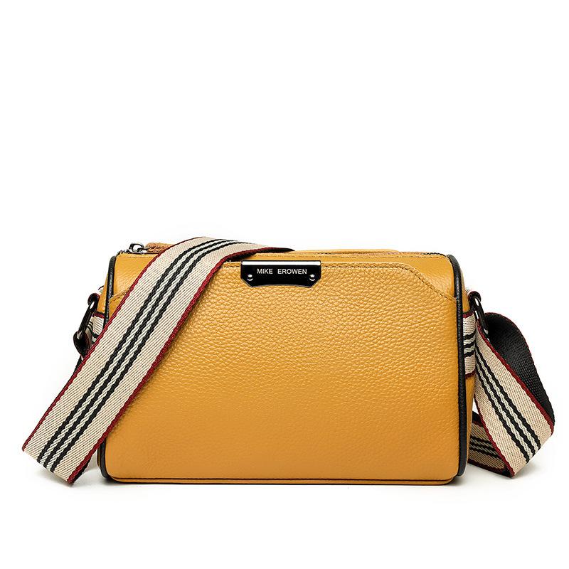 Leather Women'S Bag Large Capacity First Layer Cowhide Bag Fashionable And Simple Soft Leather Shoulder Bag Messenger Bag
