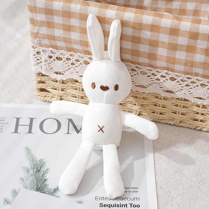 Cute Rabbit Plush Doll Cartoon Bunny Stuffed Animal Toys Soft Plush Toys Creative Corn Plaid Rabbit Doll Baby Girl Birthday Gift