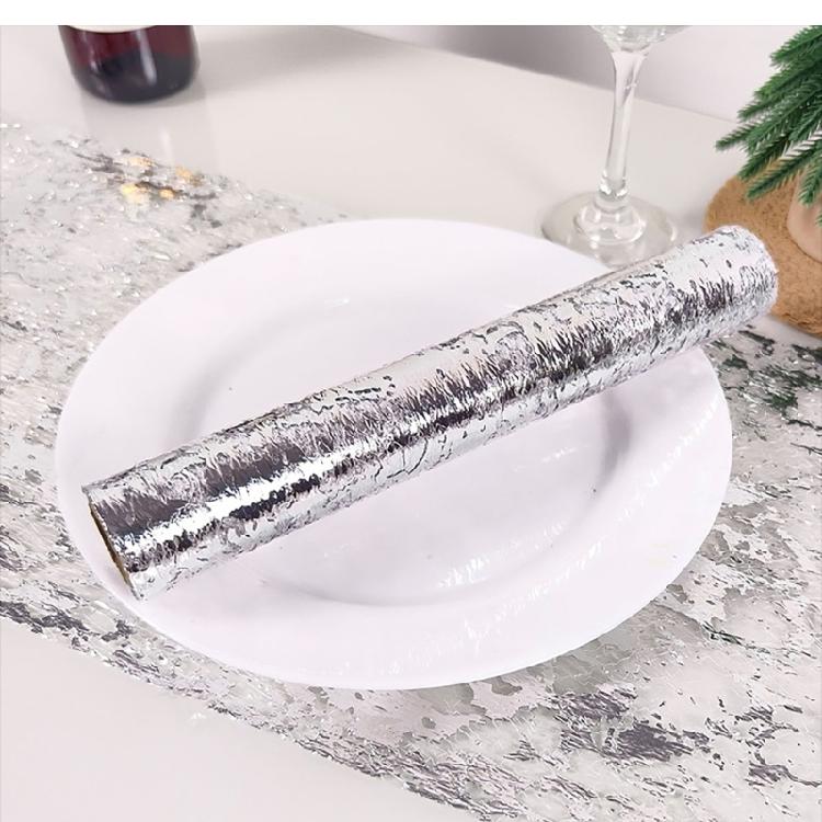 Elegant Gold and Silver Meshes Fabric Roll For Enhancing Event Ambiances Suitable For Wedding And Party Decorations