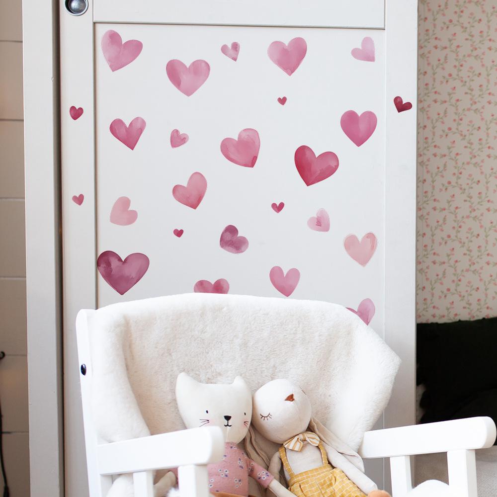 Valentine's Day Bedroom Living Room Entrance Hall Home Background Beautification Wall Stickers