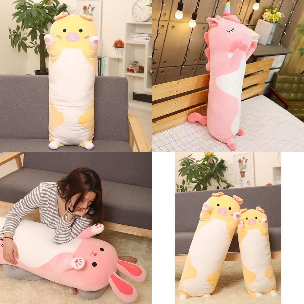Cute Cartoon Animal Soft Plush Long Pillow For Total Enveloping Comfort
