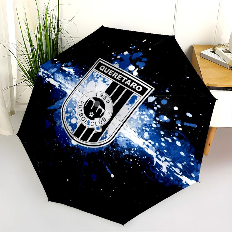 Club Deportivo Guadalajara (Chivas) pattern, automatic folding umbrella, portable and foldable design, 8 ribs, a Christmas or birthday gift.