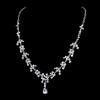 Crystal Stones Silver Color Rhinestone Bridal Wedding Sets Necklace Earrings Tiara Jewelry Set for Women Gift