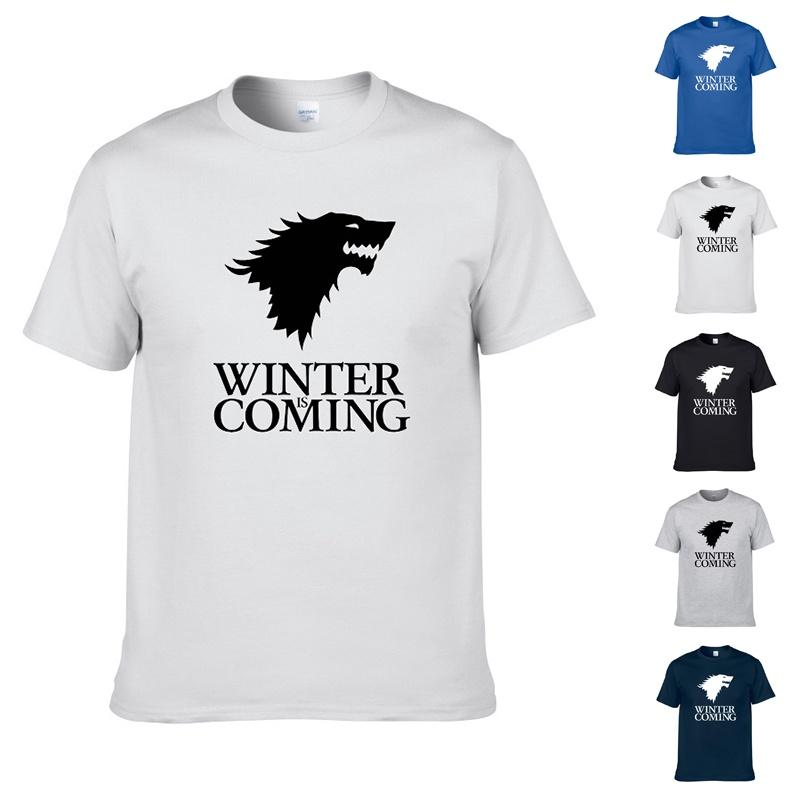 Game Of Thrones Ice Wolf Men Unisex Short Sleeve Casual T Shirt For All Seasons