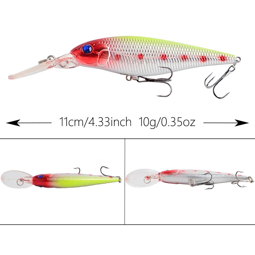 Schwimmender Lipped-Minnow Köder für Barsch, Zander, Makrele und Karpfen.