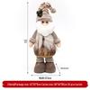 Santa Claus & Snowman Christmas Decoration Figurine Doll