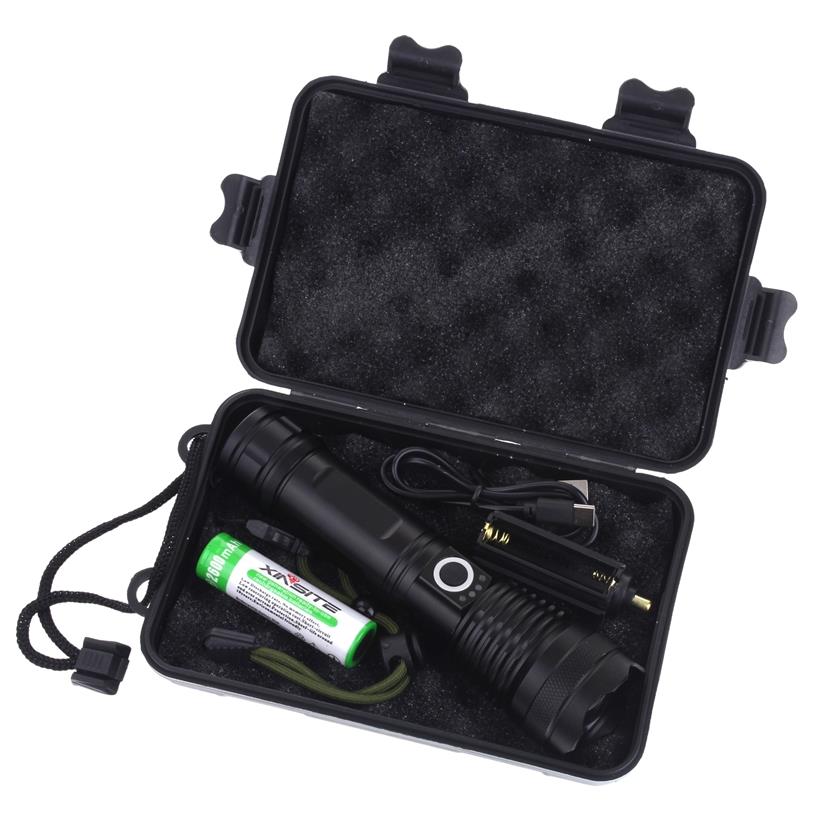 Tactical Flashlight Led Rechargeable Zoom Usb C Survival Gift 1000Lm
