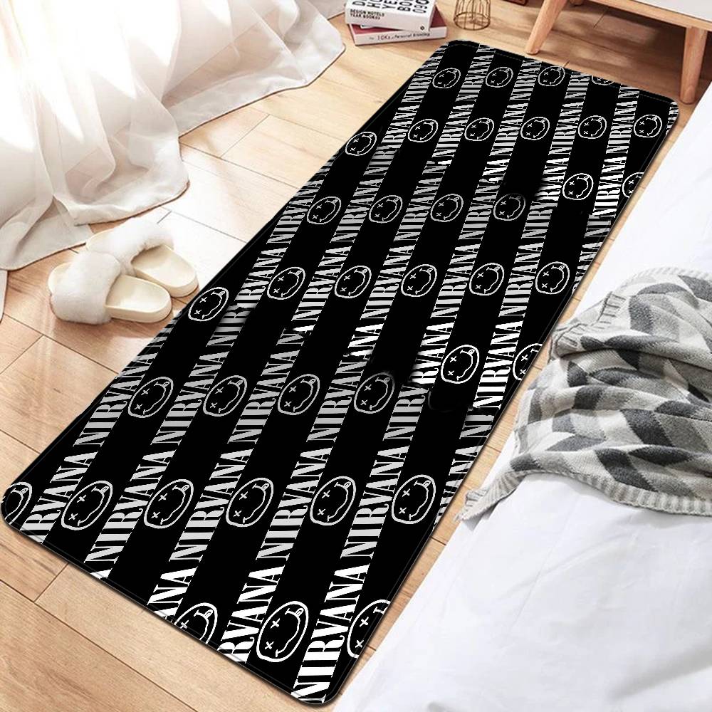 N-Nirvana Rock Band Kitchen Mat Cheaper Anti-slip Modern Living Room Balcony Printed Modern Home Decor