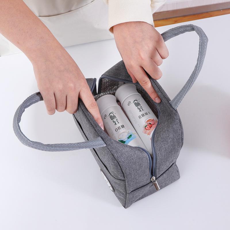 Insulated Large-Capacity Oxford Cloth Lunch Bag for Students