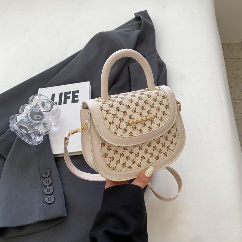2023 New Fashion Small Saddle Bag Street Style Crossbody Shoulder Bag белый