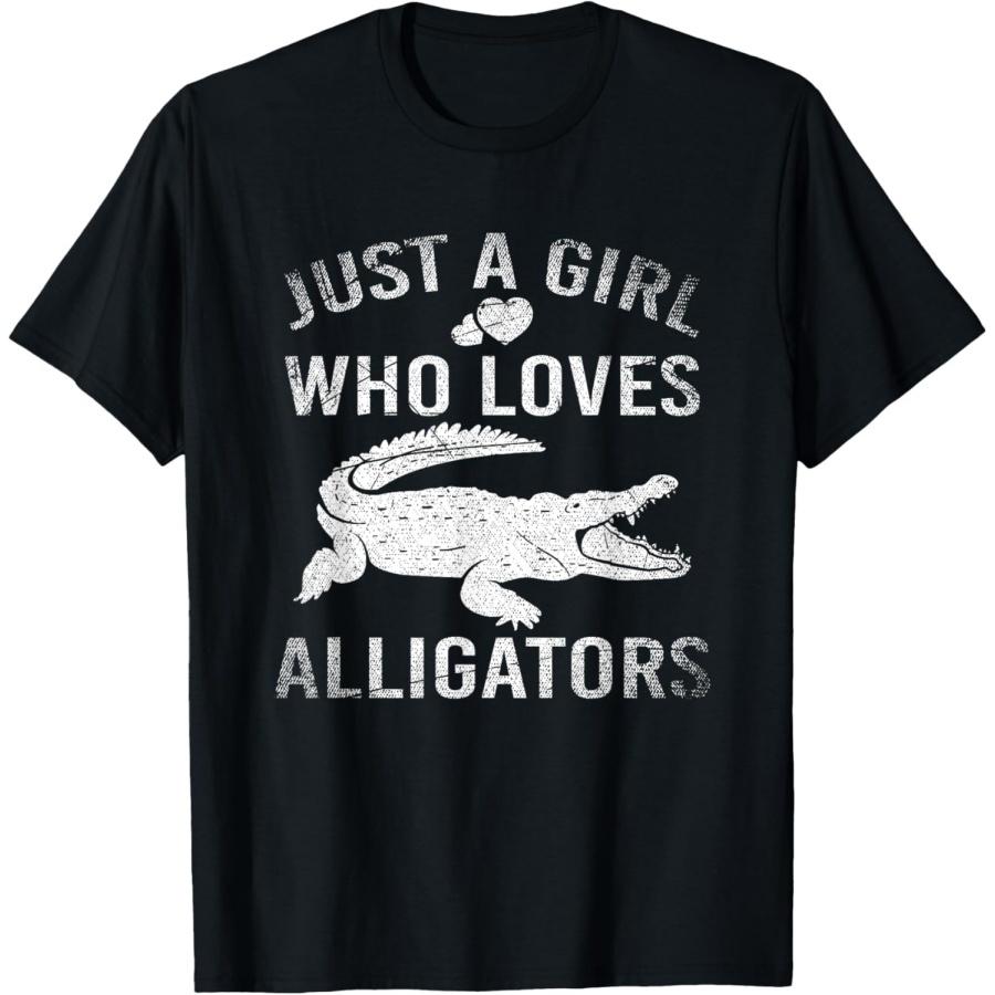 Аллигатор Женская Девочки Дети Животное Рептилия Крокодил Футболка(1) XXXXXL чёрный