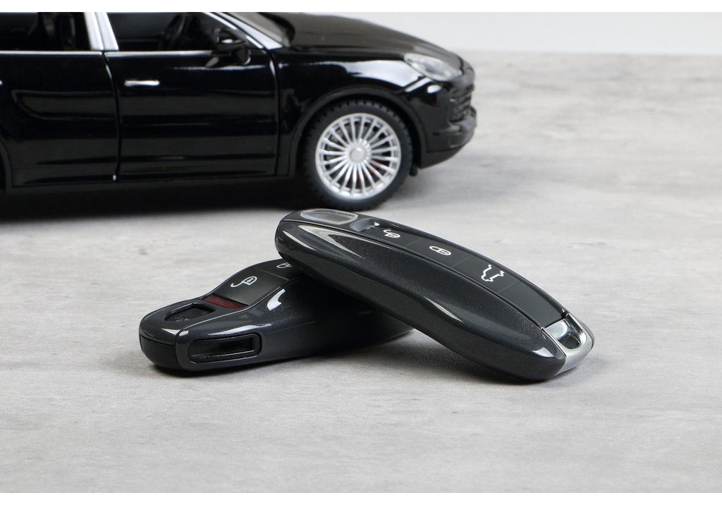 Porsche Agate Grey Key Shell for Cayenne, Macan, 911, Panamera, 718/Taycan