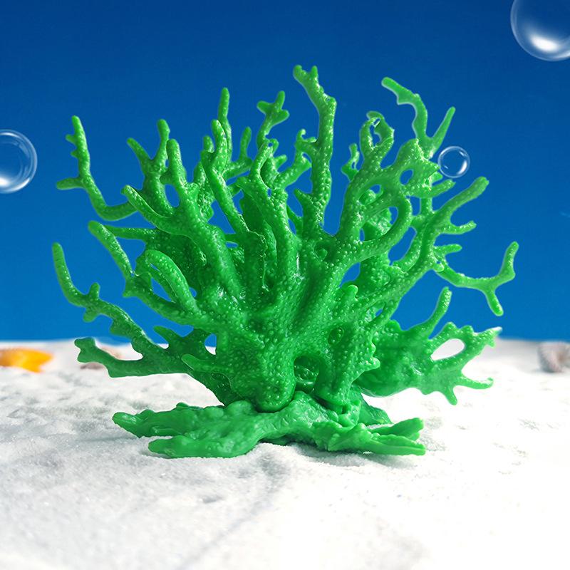 Simulation Coral Colorful Fish Tank Landscaping Decoration Aquatic Plants Aquarium Iron Branches Underwater Set Decoration