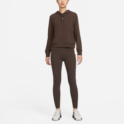 Nike Women's Solid Color Quick-Dry Hoodie In Coffee