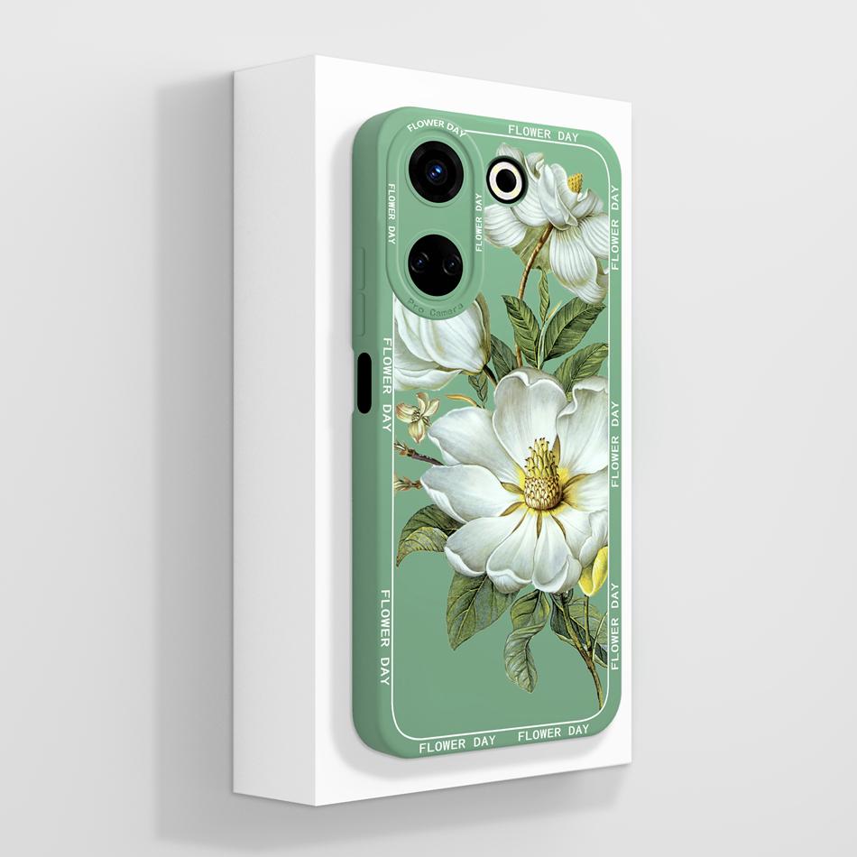 For Tecno Camon 20 Phone Cases Artistic Style Full Protection Soft Liquid Silicone Back Cover For Tecno Camon20 4G Funda Coque