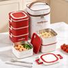 316 Stainless Steel Insulated Bento Lunch Box, Microwaveable Meal Container for Office Workers