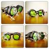 Retro Steampunk Glasses Halloween Cosplay Glasses Steampunk Goggles with Rivets for Carnivals Theme Party