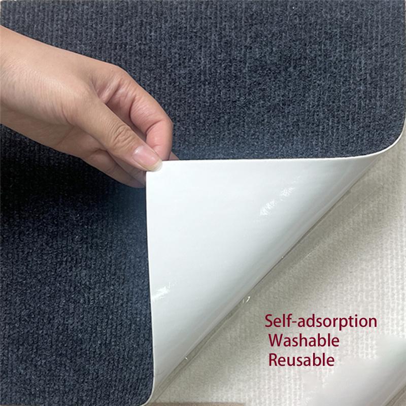 4mm Thickened Self-adsorption Splicing Non-slip Carpet Office Living Room Bedroom Waterproof Wear-resistant Floor Mat Home Decor