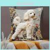 White Short Hair Plush Pillowcase For Couch Bed Lounge Use