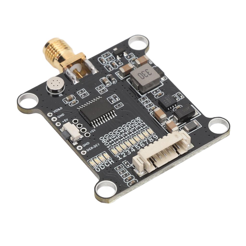 1.2G VTX 1.6W Video Transmitter Module 9CH FPV Transmitter Module for FPV Racing RC Drones DC7‑36V