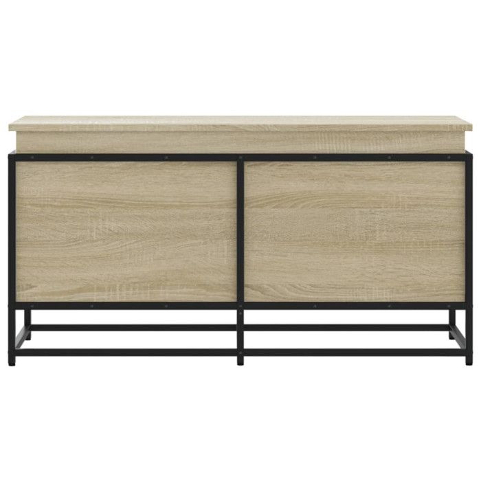 Boîte de rangement avec couvercle chêne sonoma bois ingénierie