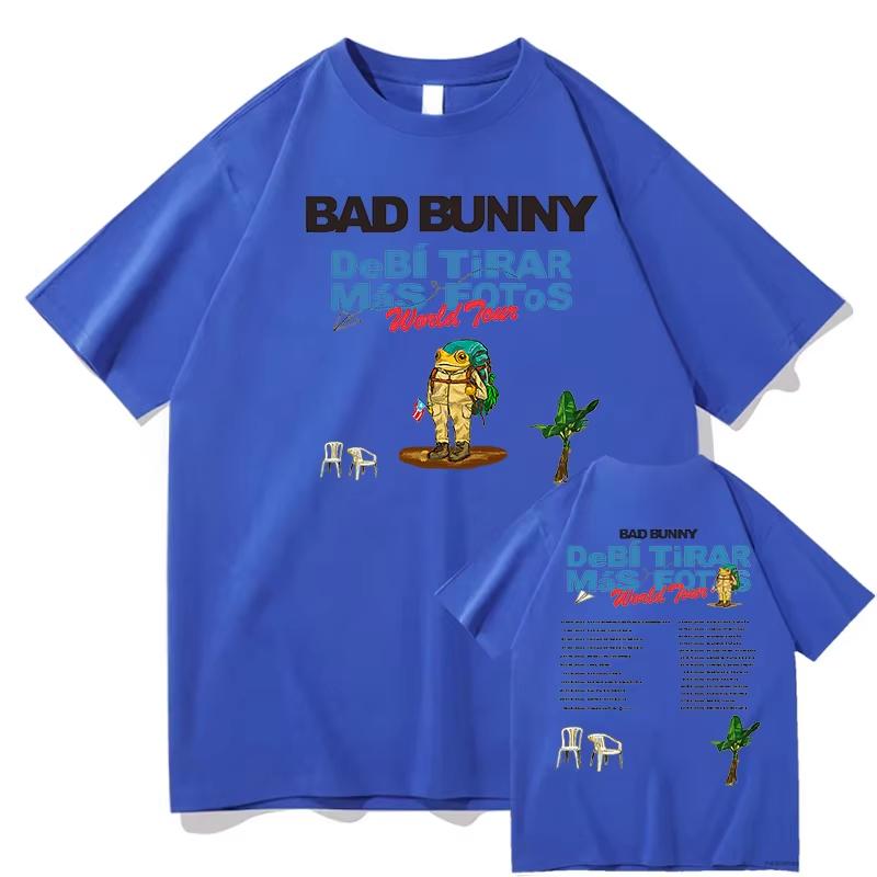 Bad Bunny 2026 World Tour T-shirt Debí Tirar Más Fotos Album NEW Tshirts Short Sleeve Cotton Y2k Short Sleeves Classic