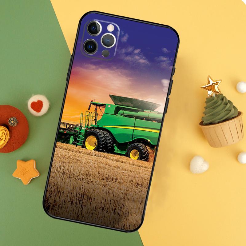 Farm Vehicle Tractor Phone Case For iPhone 17 17Air 16 15 14 13 11 12 Pro Max 12 13 Mini 16E Shockproof Cover