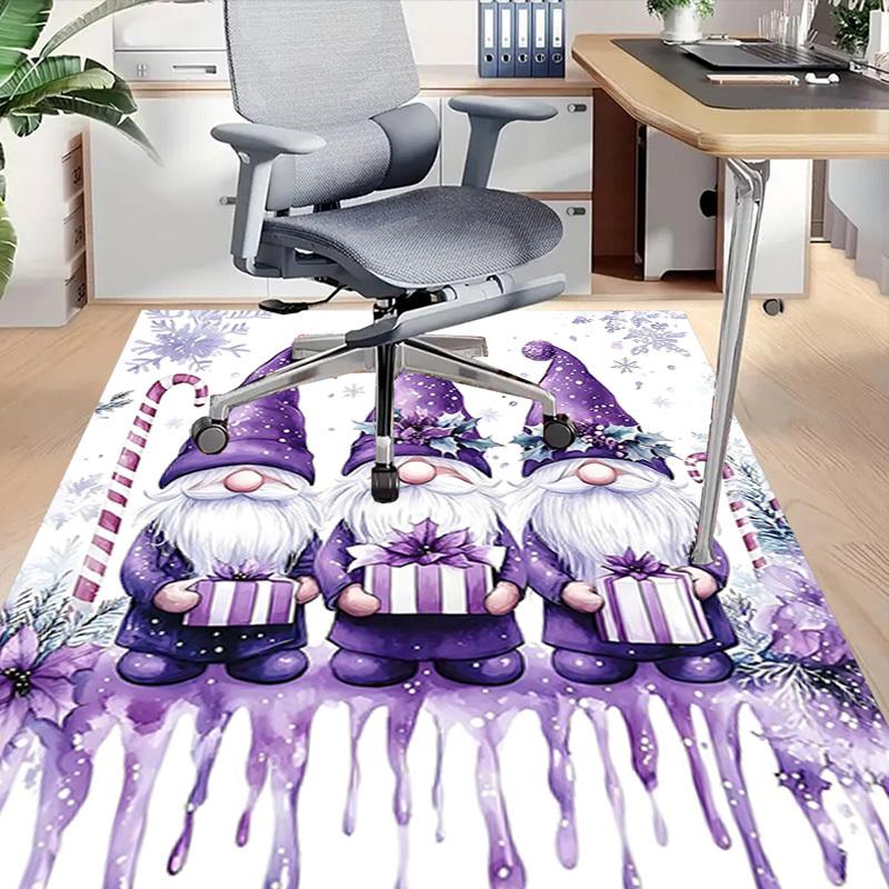 1PC Gnomes Winter Anti-slip carpet, suitable for Office, bedroomand playrooms. It can also be used as a sofa footrest cover-R99