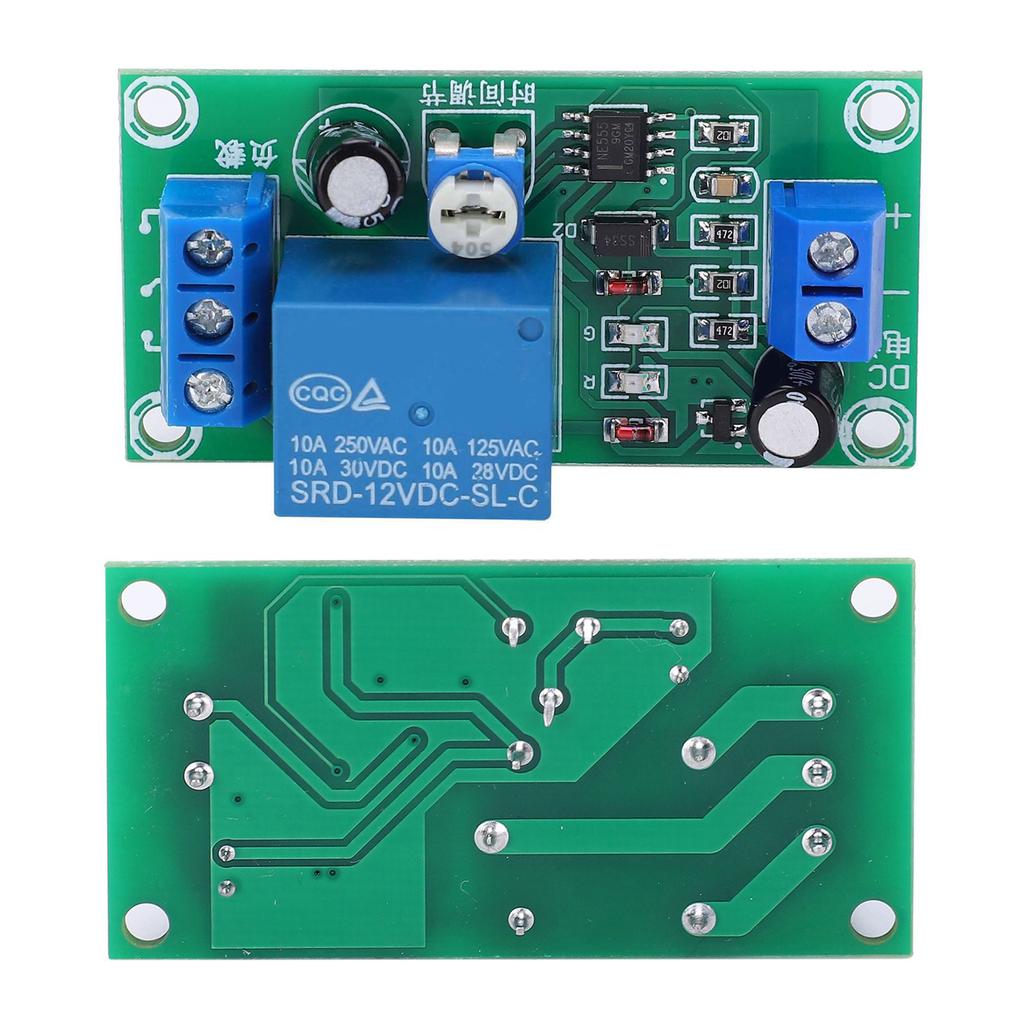Modul releu de întârziere NE555 Placă de circuite de deconectare cu întârziere DC12V pentru electronice auto
