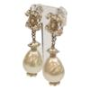 CHANEL A11C Gold Plated Swing Pearl CC Logos Earring Earring 90 goldUsed