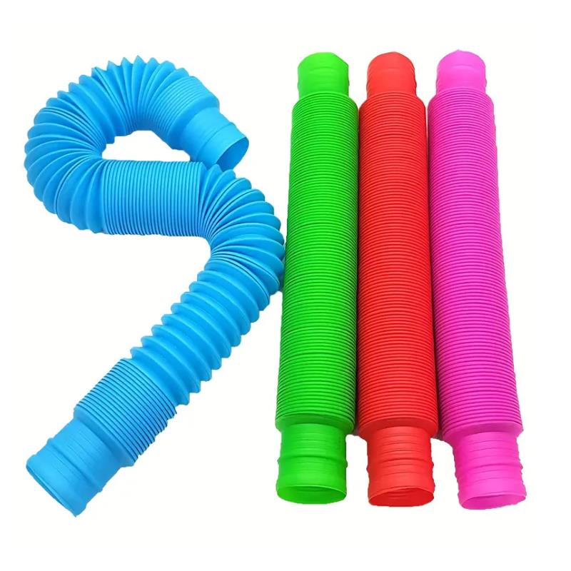 Pop Tubes Sensory Tubes Squishy Anti-Stress Toy Set of 7